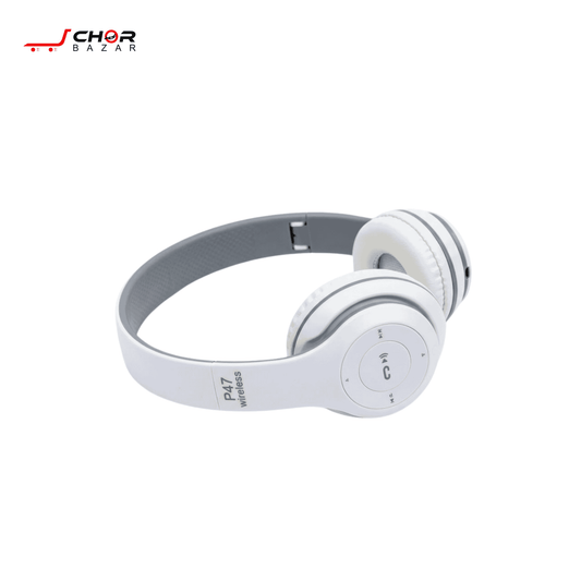 P47 Wireless Headphones (Over-Ear - White & Black)