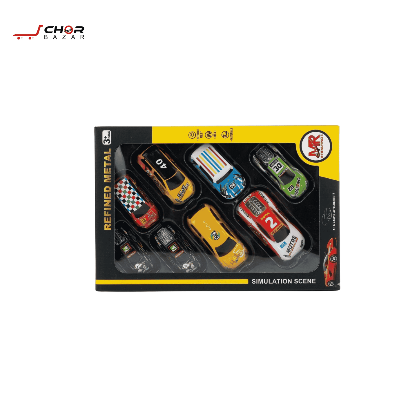 12-Piece Die-Cast Metal Cars Set
