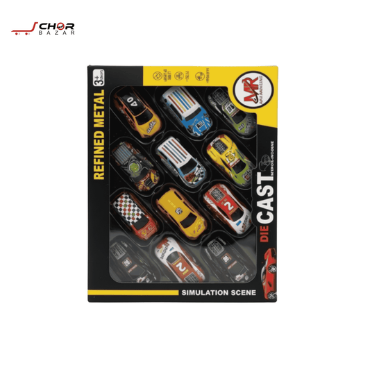 12-Piece Die-Cast Metal Cars Set