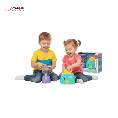 Kids Mini Kitchen Set (Blender + Toaster)