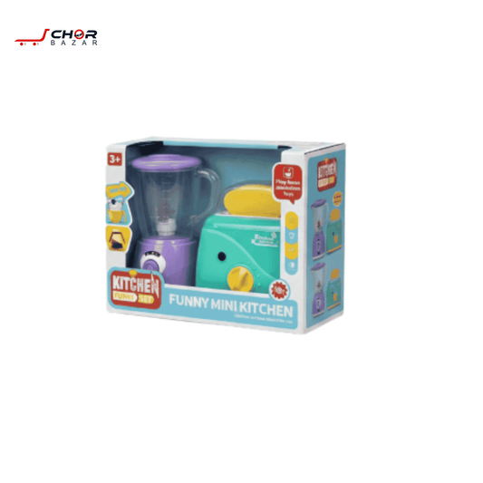 Kids Mini Kitchen Set (Blender + Toaster)